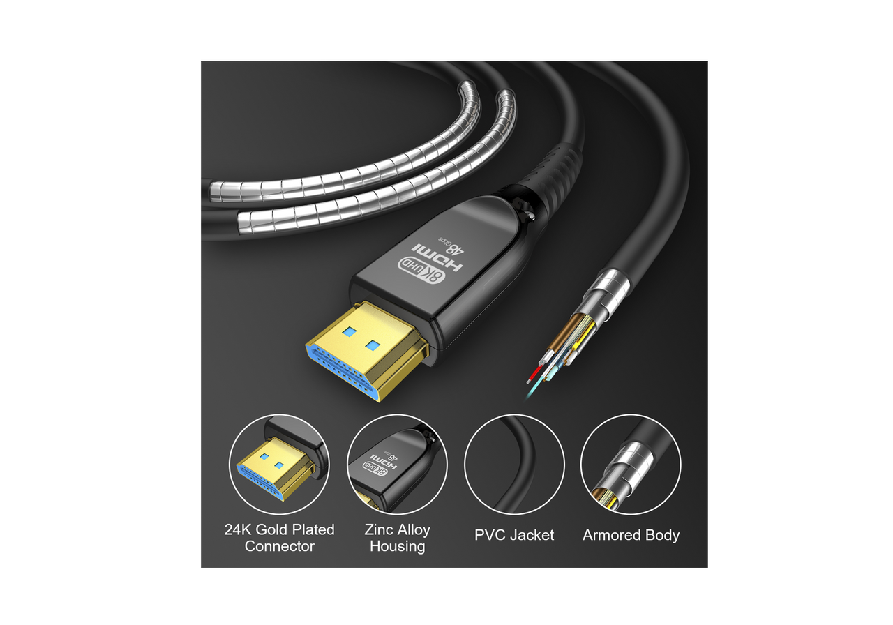 König 8K OFC HDMI AOC 2.1 - Black Diamond