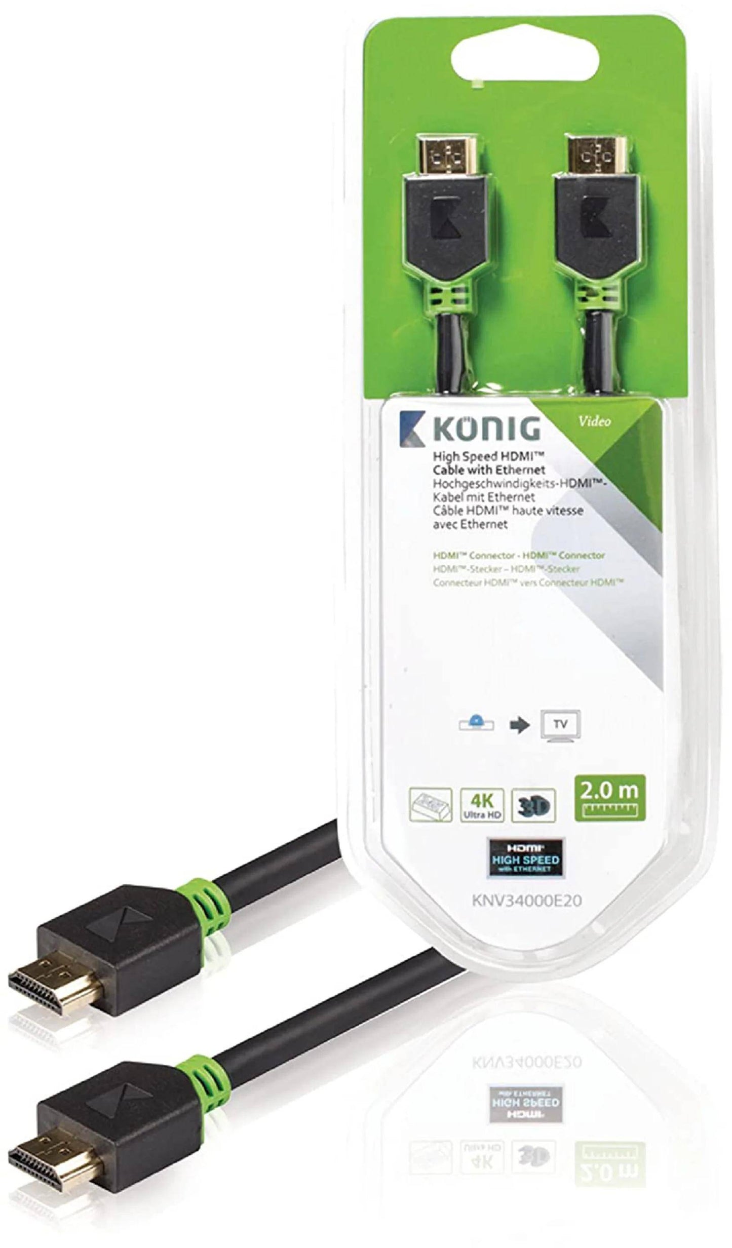 König 8K OFC HDMI AOC 2.1 - Black Diamond