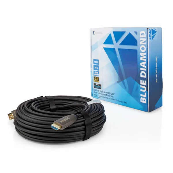 König 4K HDMI AOC Cable 2.0b - Blue Diamond