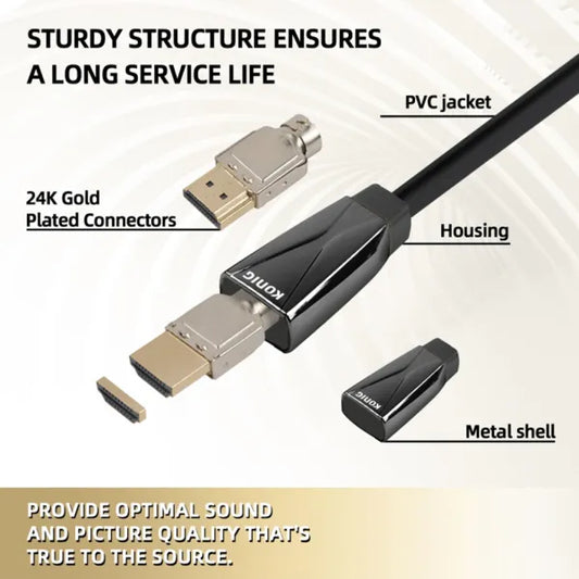 König 8K OFC HDMI AOC 2.1 - Black Diamond